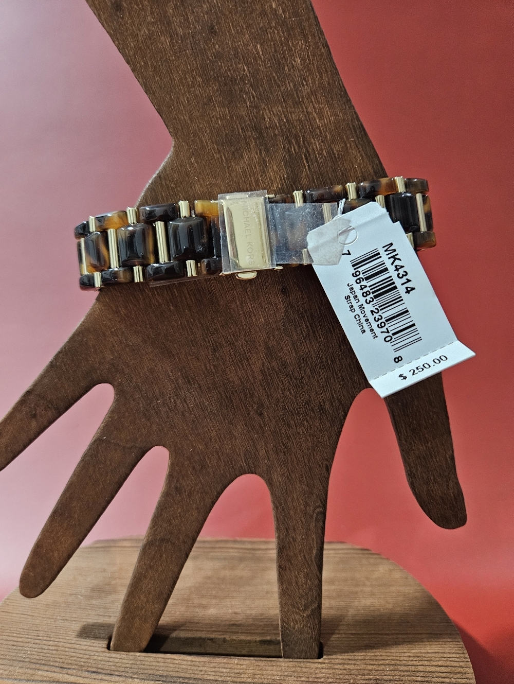 Michael Kors Delray Tortoise Acetate Watch. New. Needs Battery - Picture 4 of 10